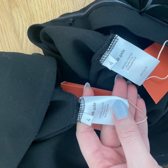 Cult Gaia Capri Maxi Dress Black Off-the-shoulder Cut-out Detachable Long Sleeve - Picture 5 of 14